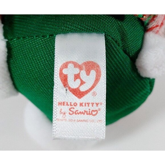 Ty Beanie Hello Kitty Christmas 6" Plush Stuffed Toy Gingerbread Man Plaid Dress - Picture 3 of 3